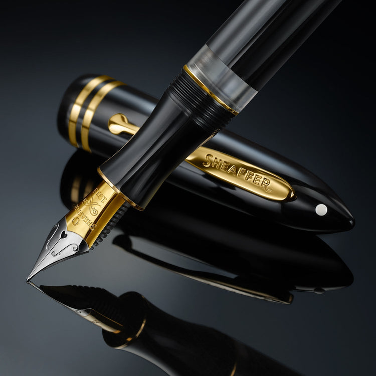 Sheaffer Balance III E893 Fountain Pen in Glossy Black & Gold Trims