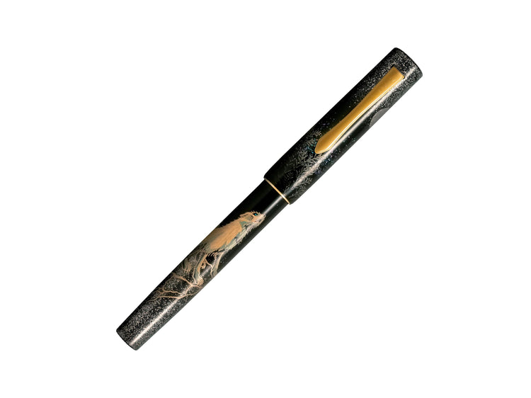 Namiki Chinkin Fountain Pen in Wolf Moon - 18K Gold Nib