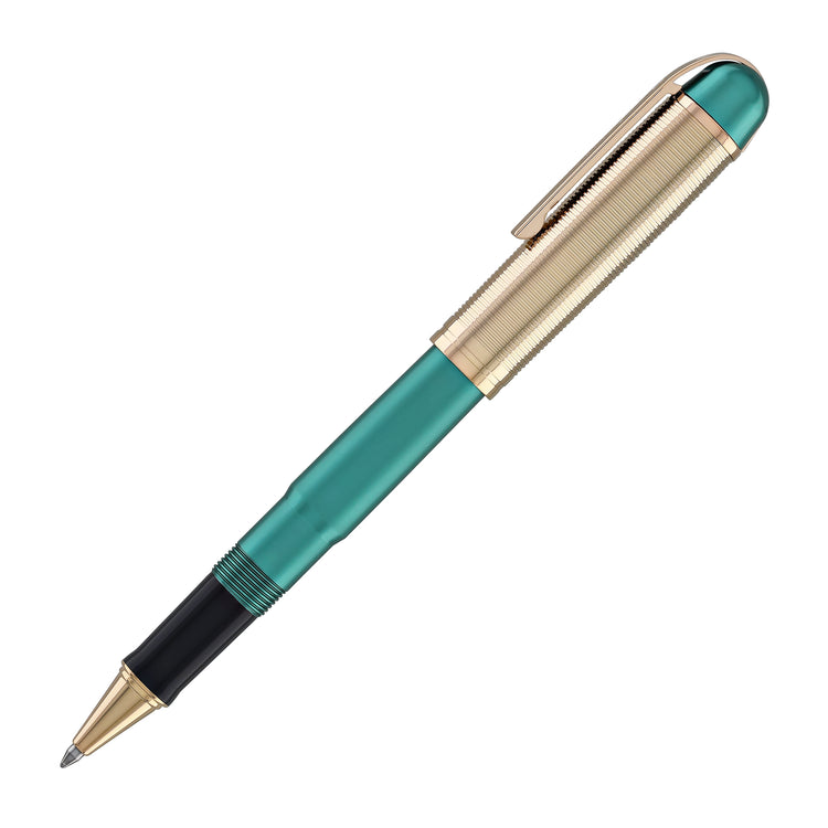 Wahl Eversharp Skyline Rollerball Pen in Emerald with Rose Gold Trim