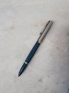 Misfit 0011 Parker 51 Fountain Pen in Teal with Chrome Trim - Fine Point