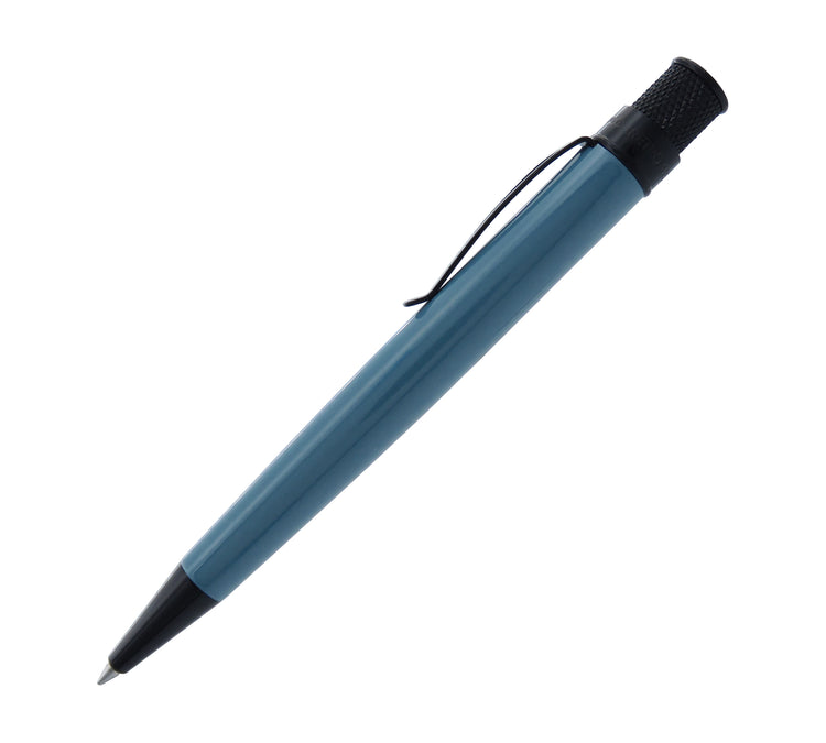 Retro 51 Tornado Stealth Lacquer Rollerball Pen in Slate Blue