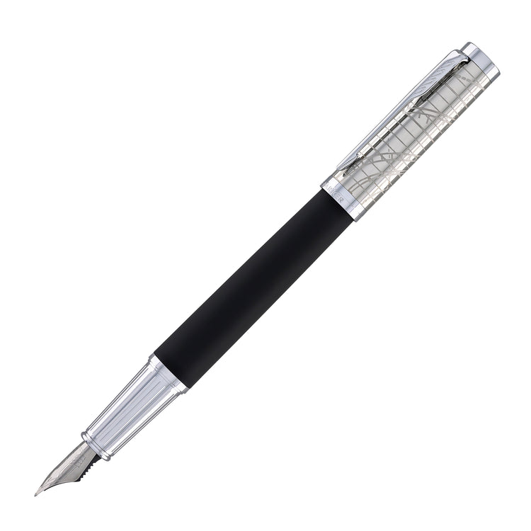Parker Ingenuity Fountain Pen in Legacy of Flight with Chrome - Fine Point