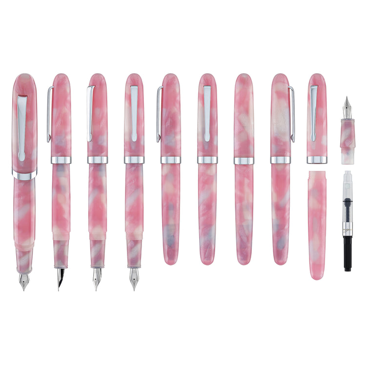 Wearingeul Preface Fountain Pen in The Glass Bead Game with Silver Trim