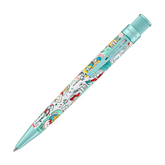 Retro 51 Goldspot Exclusive Tornado Rollerball in Elf Ink Works Artist Proof