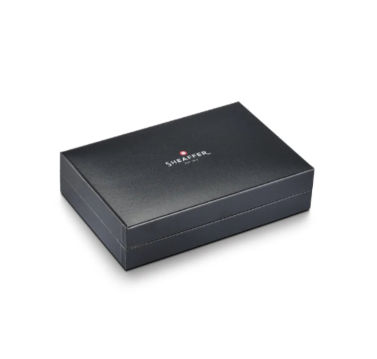 Sheaffer Legacy Chevron Ballpoint Pen in Matte Black with PVD Gunmetal