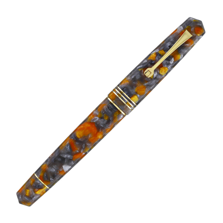 Leonardo Momento Zero Fountain Pen in Lava e Cenere
