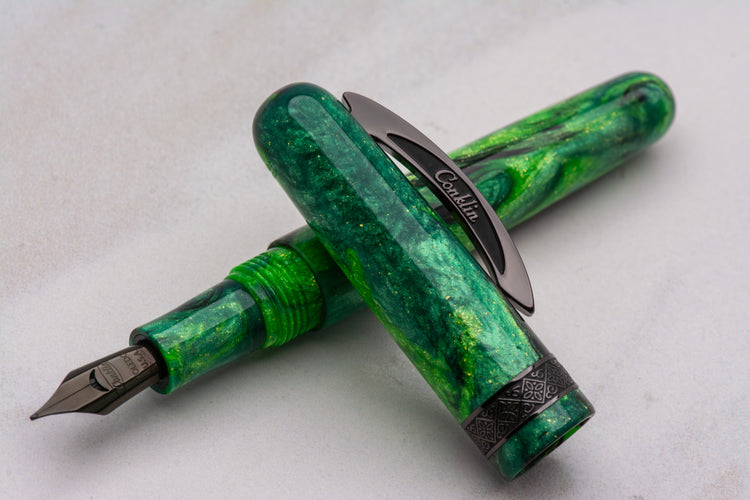 Conklin 1898 Fountain Pen in Clover Valley with Gunmetal Trim - Limited Edition