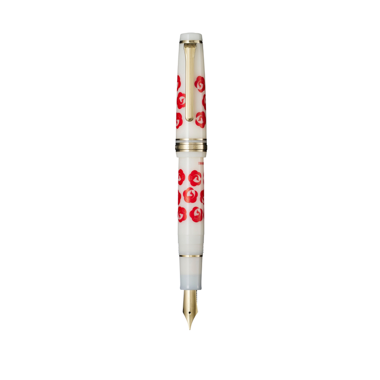 Sailor Professional Gear x Kamawanu Fountain Pen Set in Tsurumaru - Ume with Tenugui - Limited Edition