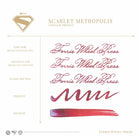 Ferris Wheel Press Superman Themed Bottled Ink in Scarlet Metropolis  - 28 mL