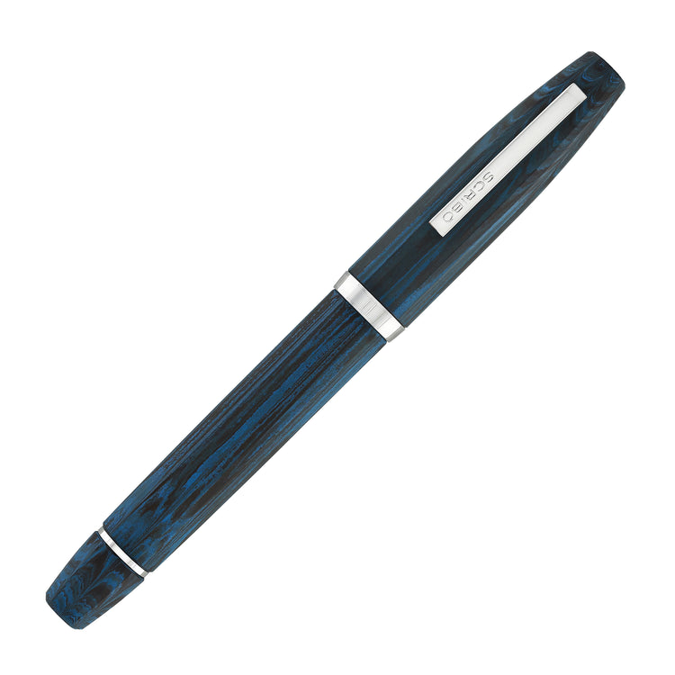 Scribo Flow Fountain Pen in Tempo with Platinum Trim