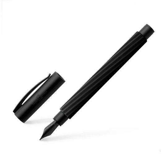 Faber-Castell Ambition Italic Fountain Pen in Obsidian