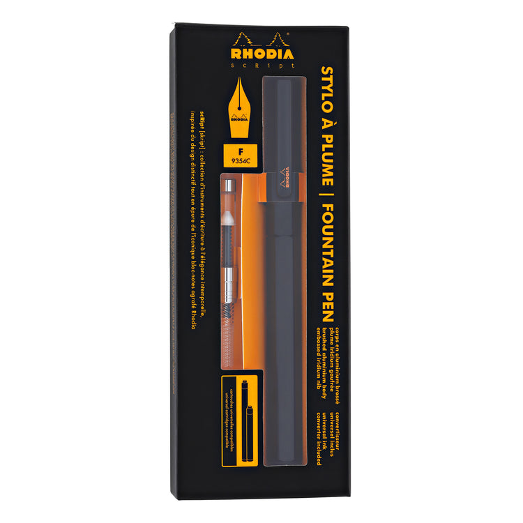 Rhodia Script Fountain Pen in Black