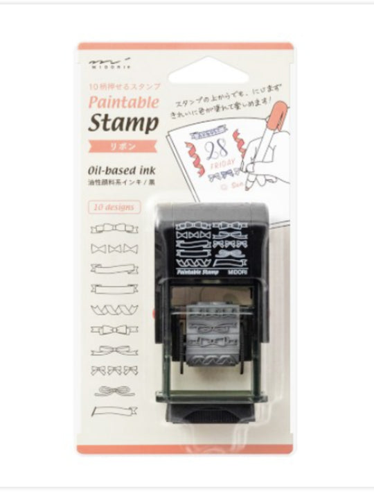 Midori Paintable Rotating Stamp in Ribbon
