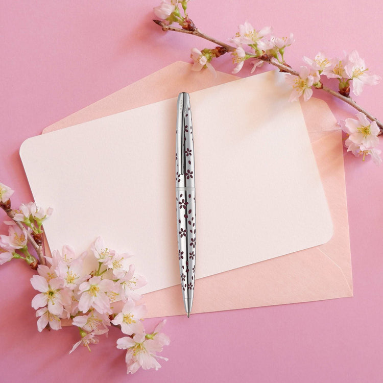 Cross ATX Sakura Ballpoint Pen in Cherry Blossom