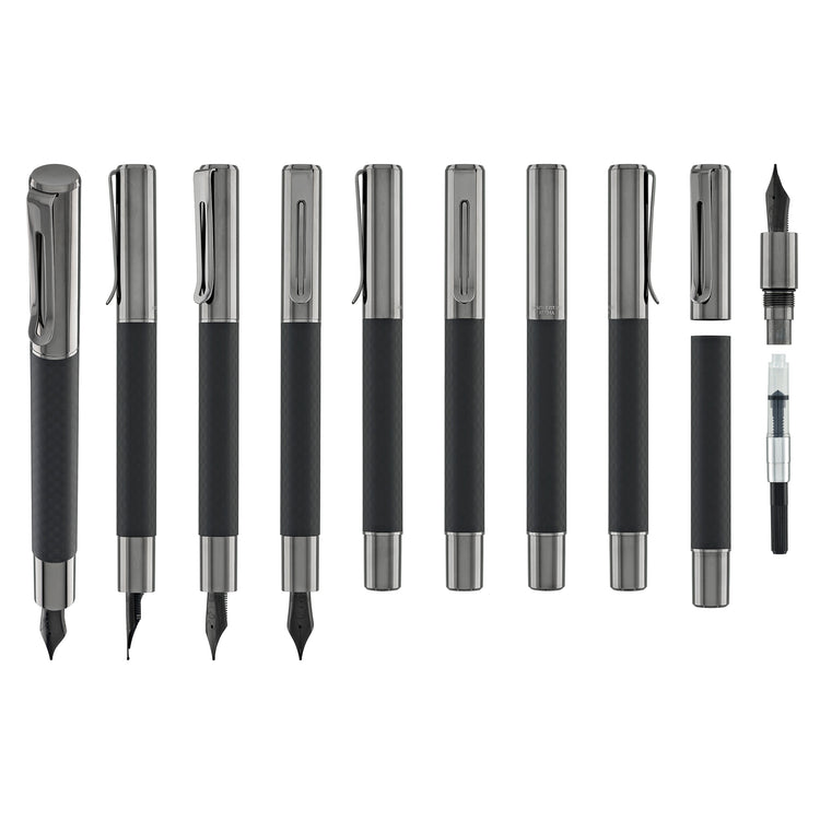 Monteverde USA Ritma Fountain Pen in Matte Carbon