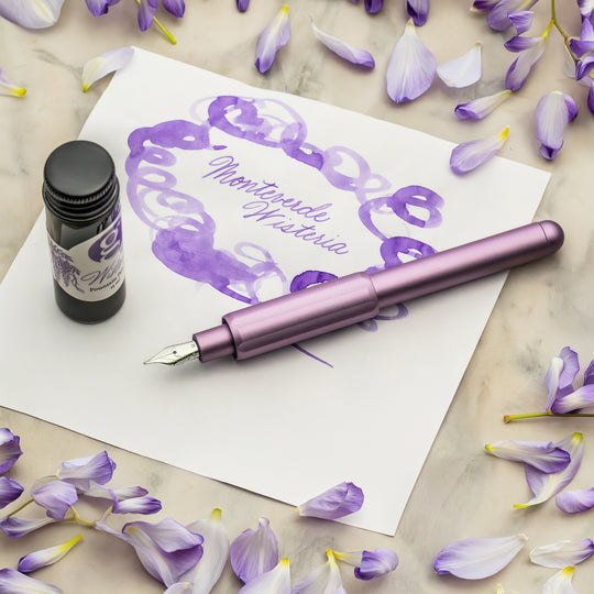 Monteverde Axis Fountain Pen in Wisteria with 15ml Bottled Ink