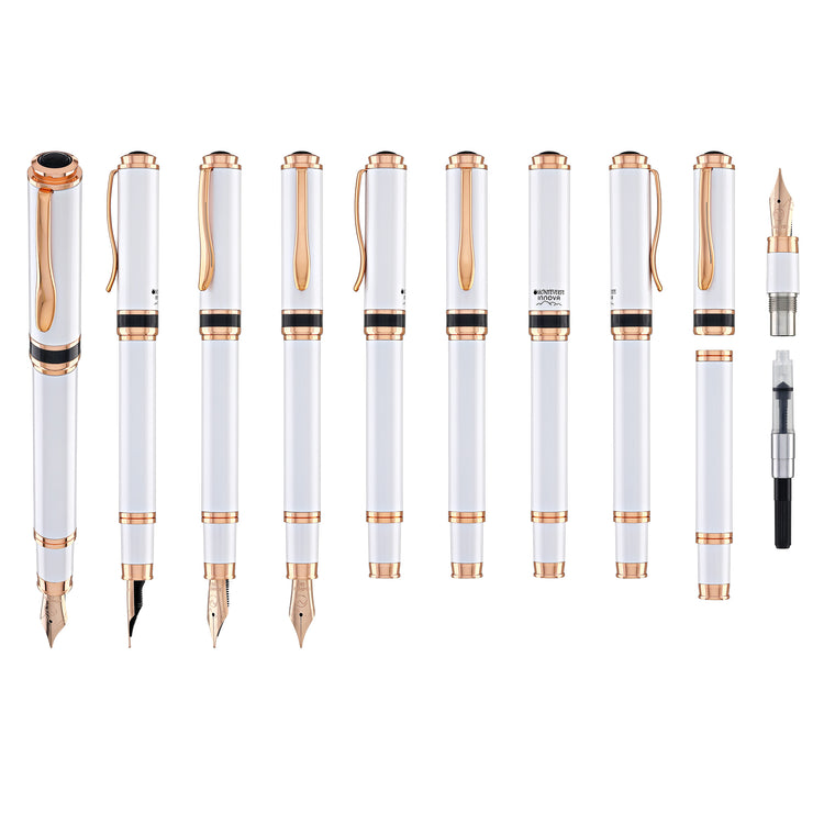 Monteverde Innova Fountain Pen in 2026 Cloud Dancer in Rose Gold Trim - Limited Edition