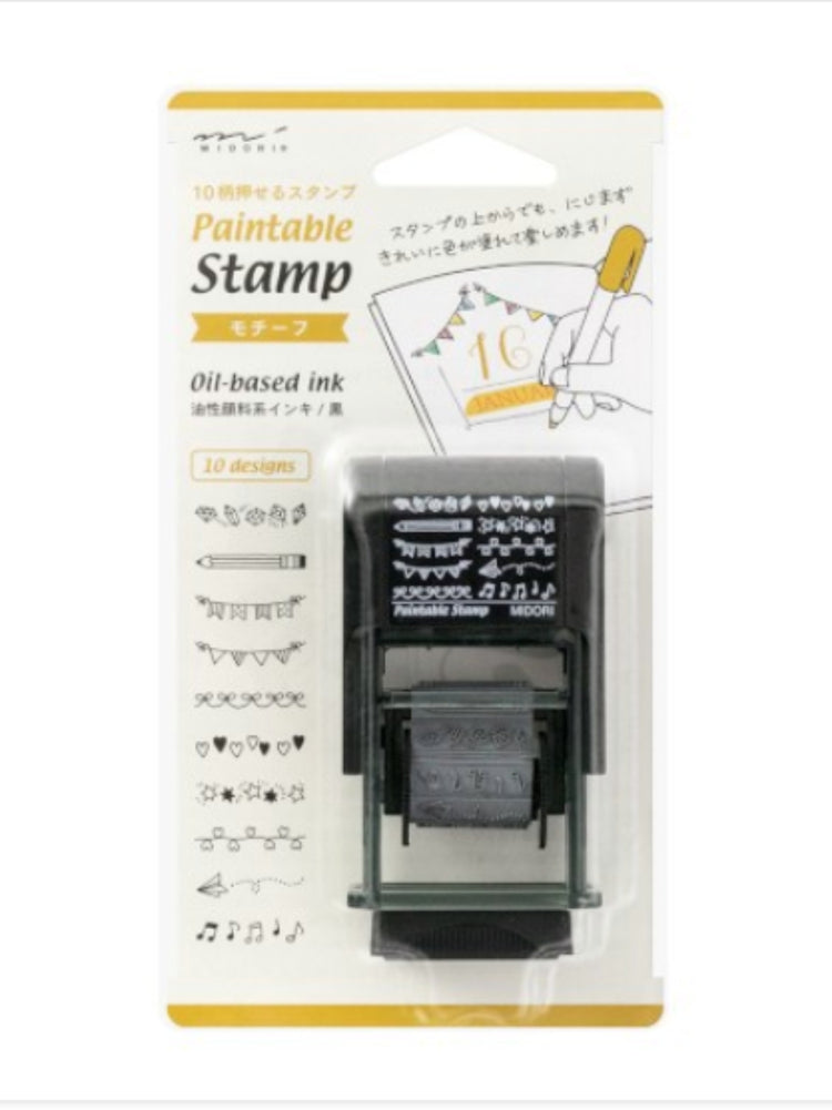 Midori Paintable Stamp in Motife
