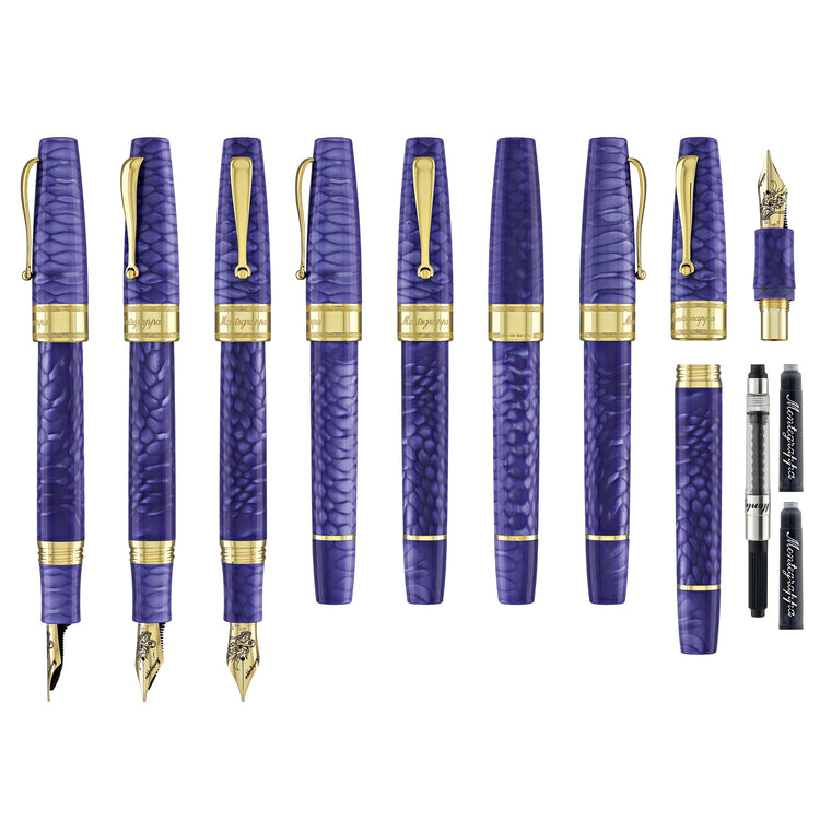 Montegrappa Year of the Dragon Juma Fountain Pen in Royal Purple