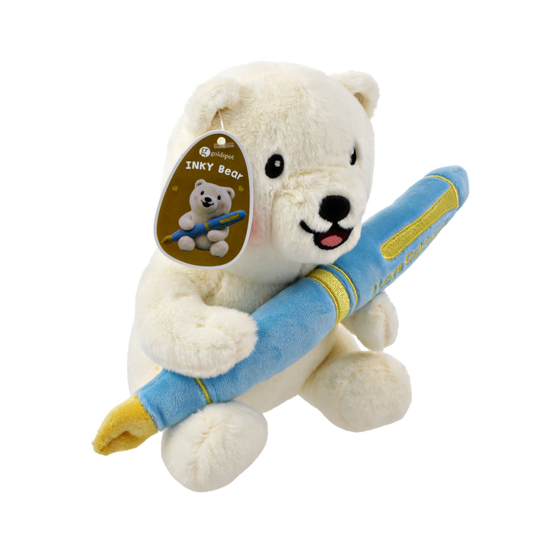 Goldspot Inky the Fountain Pen Bear Plush
