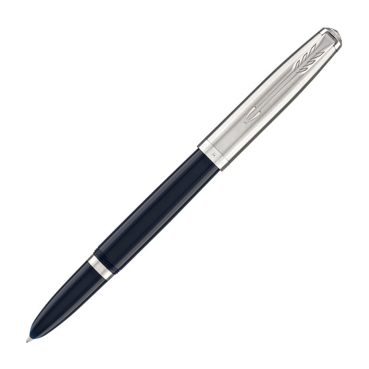 Parker 51 Fountain Pen in Midnight Blue with Chrome Trim
