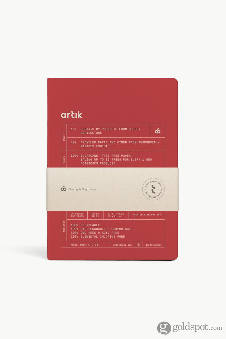 Artik A5 Notebook in Cherry Lined Notebooks Journals