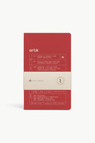 Artik Pack Of 2 Singer Sewn Notebooks in Cherry Notebooks Journals