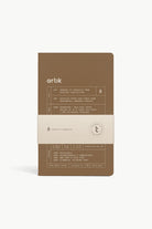 Artik Pack Of 2 Singer Sewn Notebooks in Hazelnut Notebooks Journals