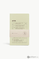 Artik Pack Of 2 Singer Sewn Notebooks in Kiwi Lined Notebooks Journals