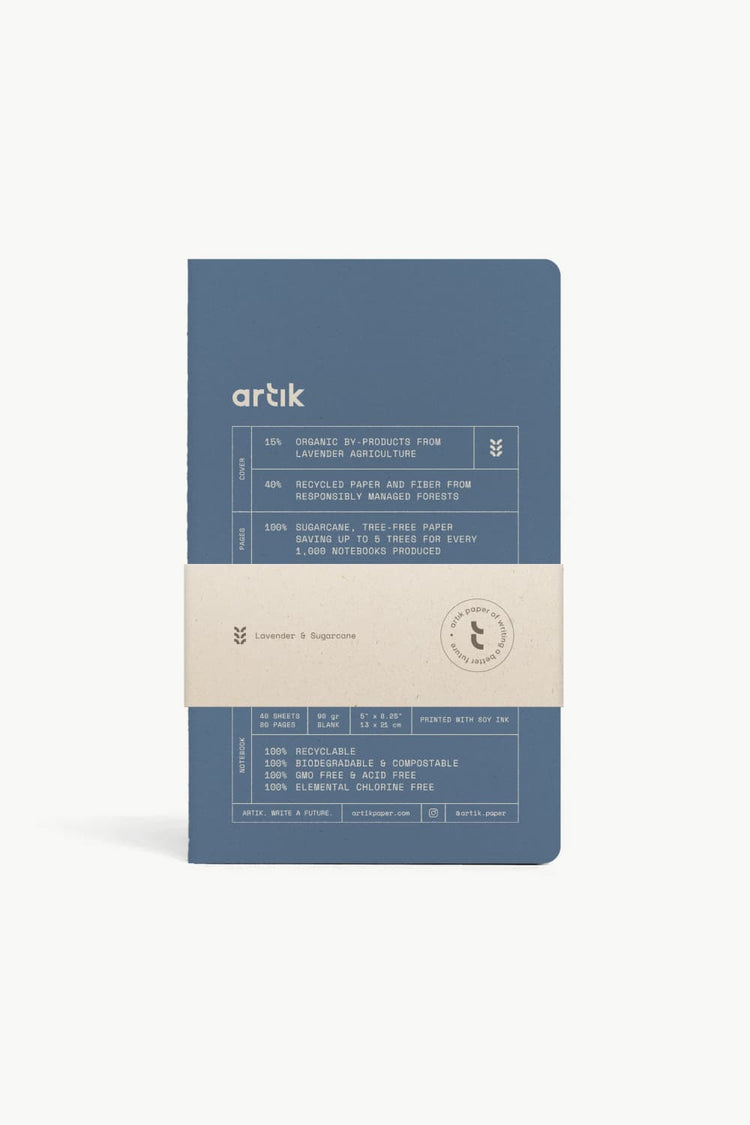 Artik Pack Of 2 Singer Sewn Notebooks in Lavender Notebooks Journals