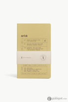 Artik Pack Of 2 Singer Sewn Notebooks in Olive Lined Notebooks Journals