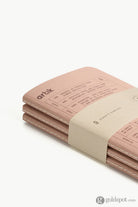 Artik Pack Of 3 Pocket Singer Sewn Notebooks in Almond Notebooks Journals