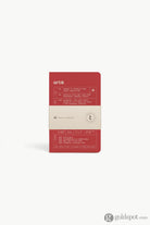 Artik Pack Of 3 Pocket Singer Sewn Notebooks in Cherry Dotted Notebooks Journals