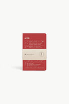 Artik Pack Of 3 Pocket Singer Sewn Notebooks in Cherry Notebooks Journals