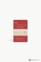 Artik Pack Of 3 Pocket Singer Sewn Notebooks in Cherry Lined Notebooks Journals