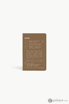 Artik Pack Of 3 Pocket Singer Sewn Notebooks in Hazelnut Notebooks Journals