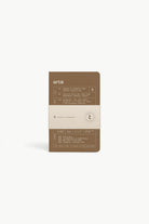 Artik Pack Of 3 Pocket Singer Sewn Notebooks in Hazelnut Notebooks Journals