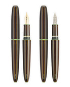 Scribo Piuma Fountain Pen in Hane Toruko with Yellow Gold Trim - Limited Edition
