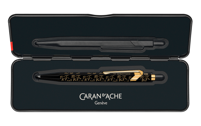 Caran d'Ache 849 Metal Ballpoint Pen in Horse Black