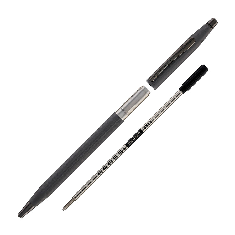 Cross Classic Century Polished Slate Gray Engraved Diamond Pattern Ballpoint Pen