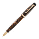 Opus 88 Harmony Fountain Pen in Brown with Rose Gold