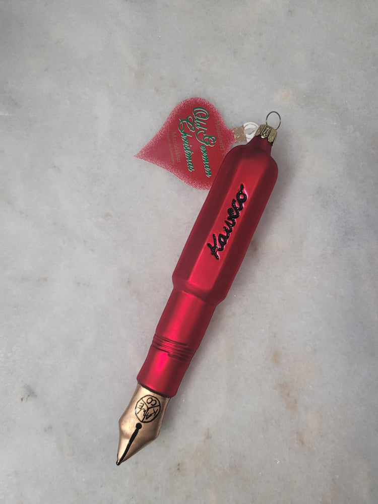 Misfit Item 0080 Kaweco Glass Fountain Pen Ornament in Red