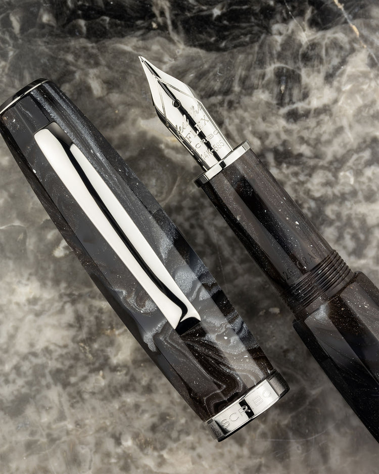 Scribo Feel Fountain Pen in Nova Stella with Platinum Trim - Limited Edition
