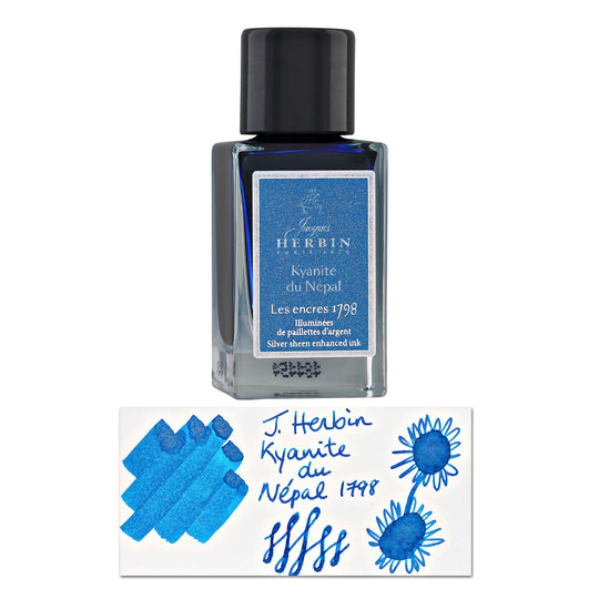 J. Herbin 1798 Bottled Fountain Pen Ink in Kyanite du Nepal - 15mL