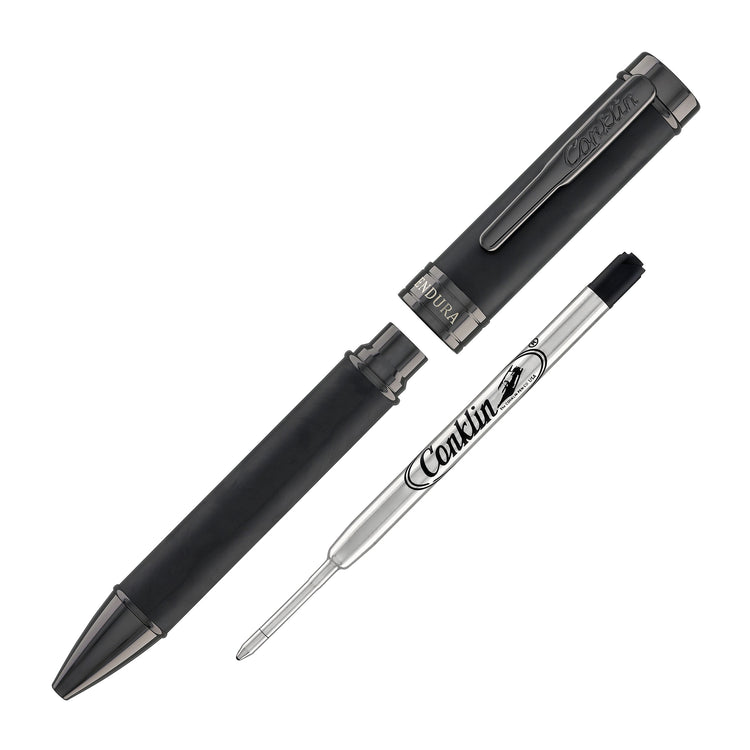 Conklin Endura Ballpoint Pen in Forged Carbon Fiber with Gunmetal Trim - Limited Edition