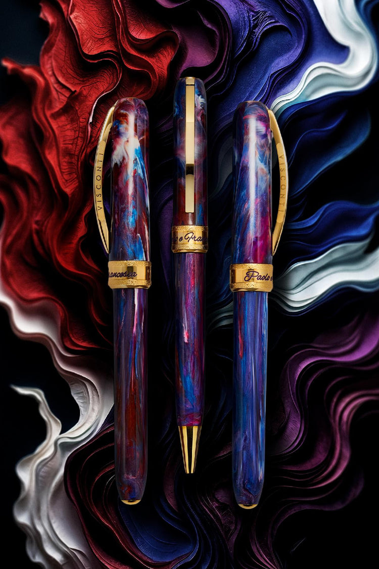 Visconti Comedia Rollerball Pen in Paolo & Francesca