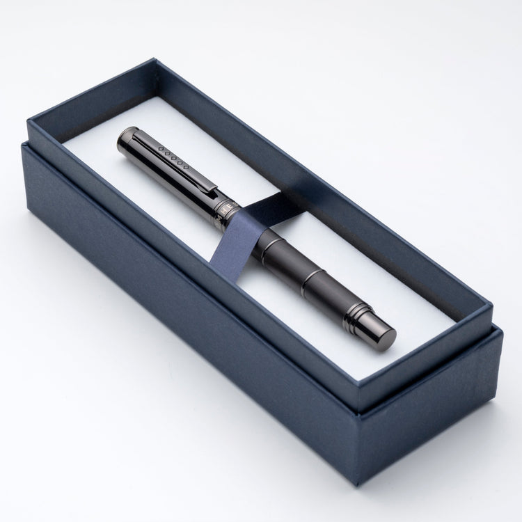 Tom Hessin Revolution Rollerball Pen in Charcoal