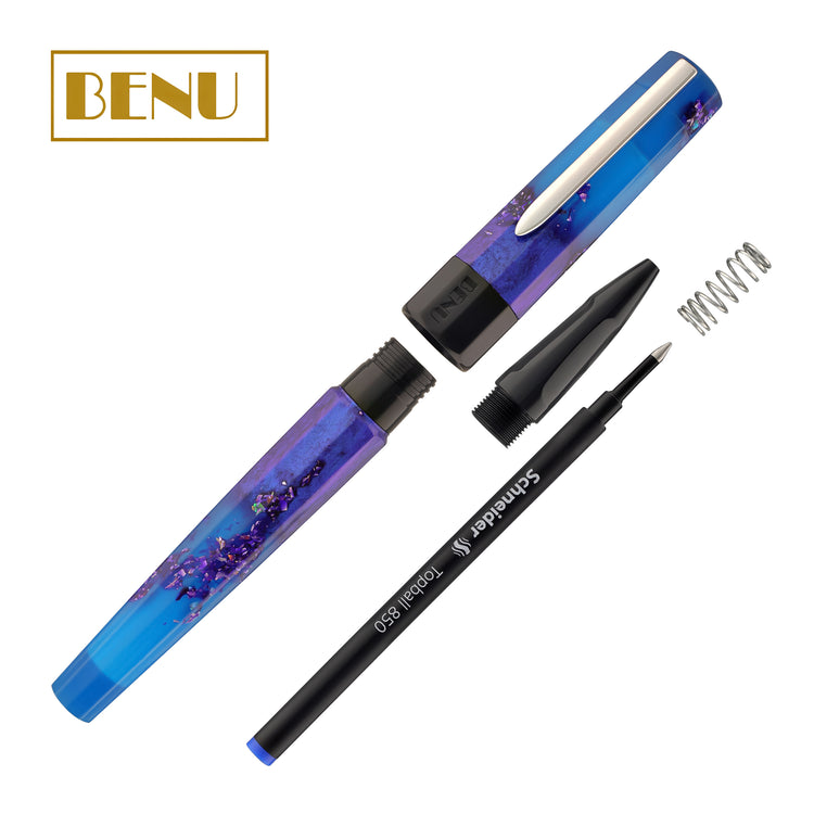 Benu Euphoria Fountain Pen in Scent of Irises (Ultramarine Blue Glow) Fountain Pen
