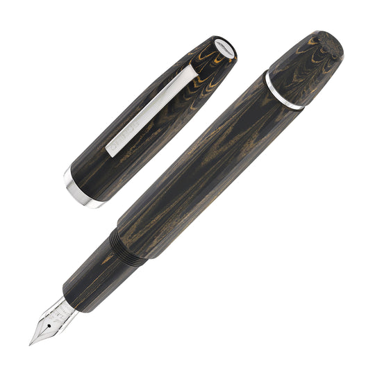 Scribo Flow Fountain Pen in Memoria with Platinum Trim