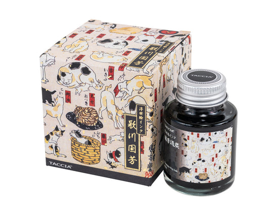 Taccia Ukiyo-e Fountain Pen Ink III in Kuniyoshi-Keshizumi (Charcoal Gray) - 40mL